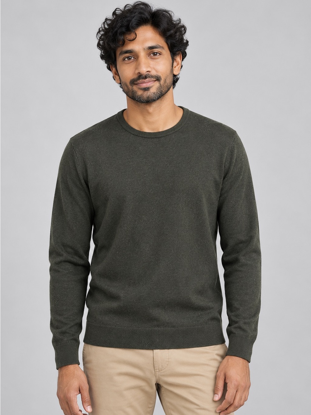Alberto Men’s Merino Wool Blend Crewneck Sweater – Size 50 – NWT. Men’s Medium